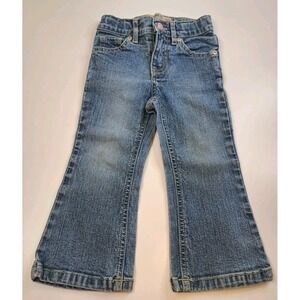 The Childrens Place 24 Months Toddler Bootcut Denim‎ Jeans Blue 18x11